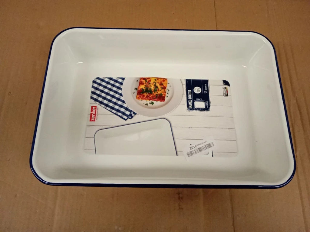 Zenker Enamel Large Roasting Dish Vintage Design Roasting Tin 40x28.5cm