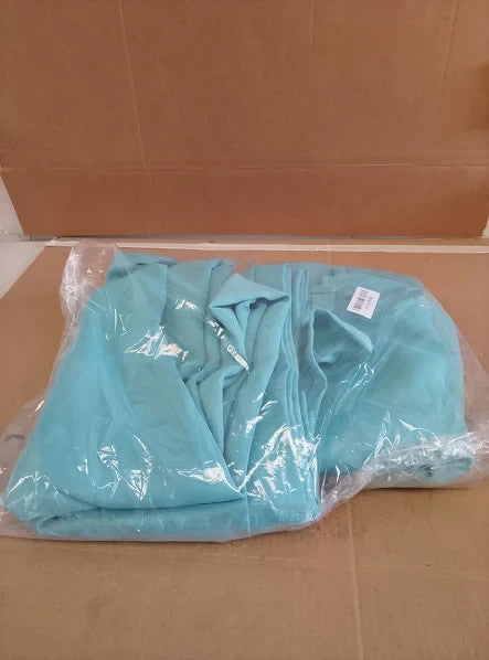 Deconovo Blue Soft Thermal Insulated Eyelet Blackout Curtains 2.29x1.68m New