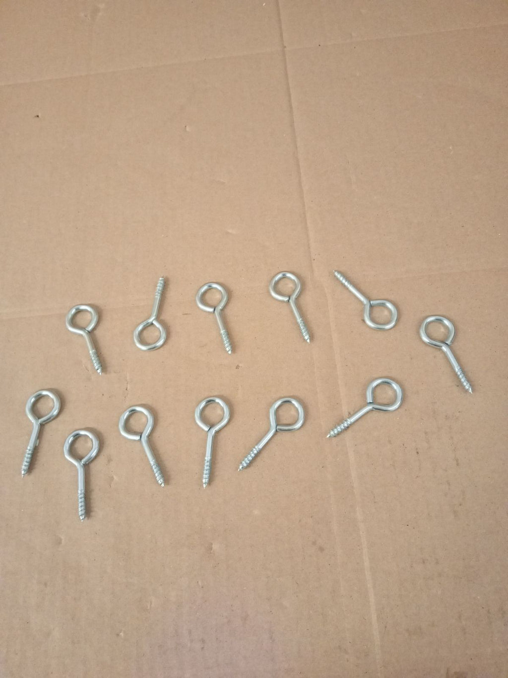 Merriway BH00319 12 Pieces Screw In Vine Eye 50mm 2in Zinc Plated New