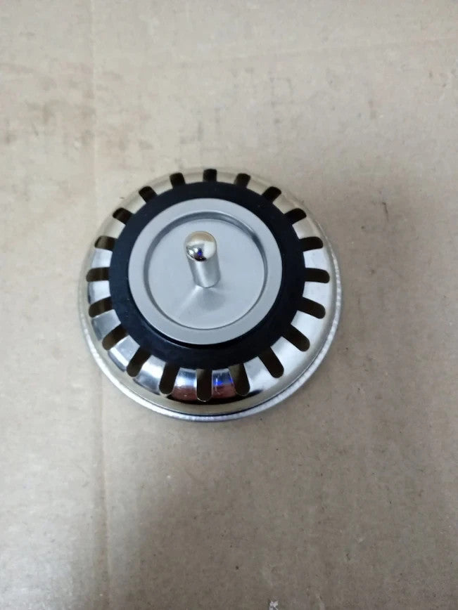 Qrity Sink Collection 114mm Stainless Steel & PVC Kitchen Basket Strainer Plug