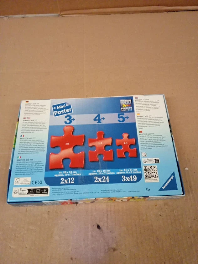 Ravensburger Kinderpuzzle 2x12 Teile Bluey Family Time 3+ New