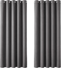 Deconovo Thermal Insulated Lounge Curtains 66x90in Light Grey Blackout New