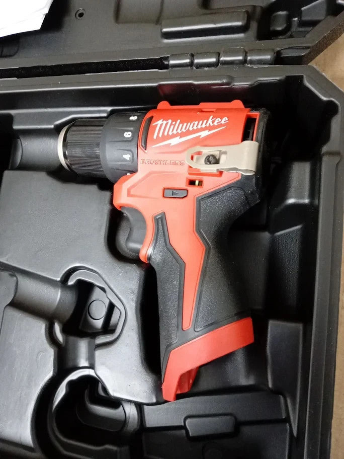 Milwaukee M12 BLDDRC 12V Brushless Compact Drill Driver Case Body Only New