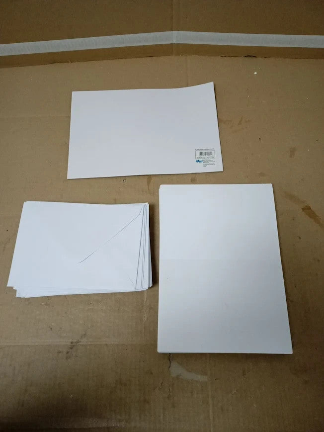 Anitas Plain Blank Cards Envelopes 5x7in White 240gsm Home Wedding Craft New