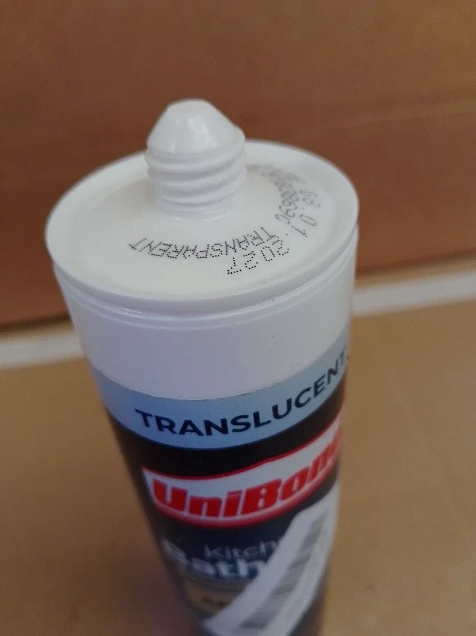 Unibond Bath Kitchen Mould Resistant Transparent Silicone Sealant 280ml New