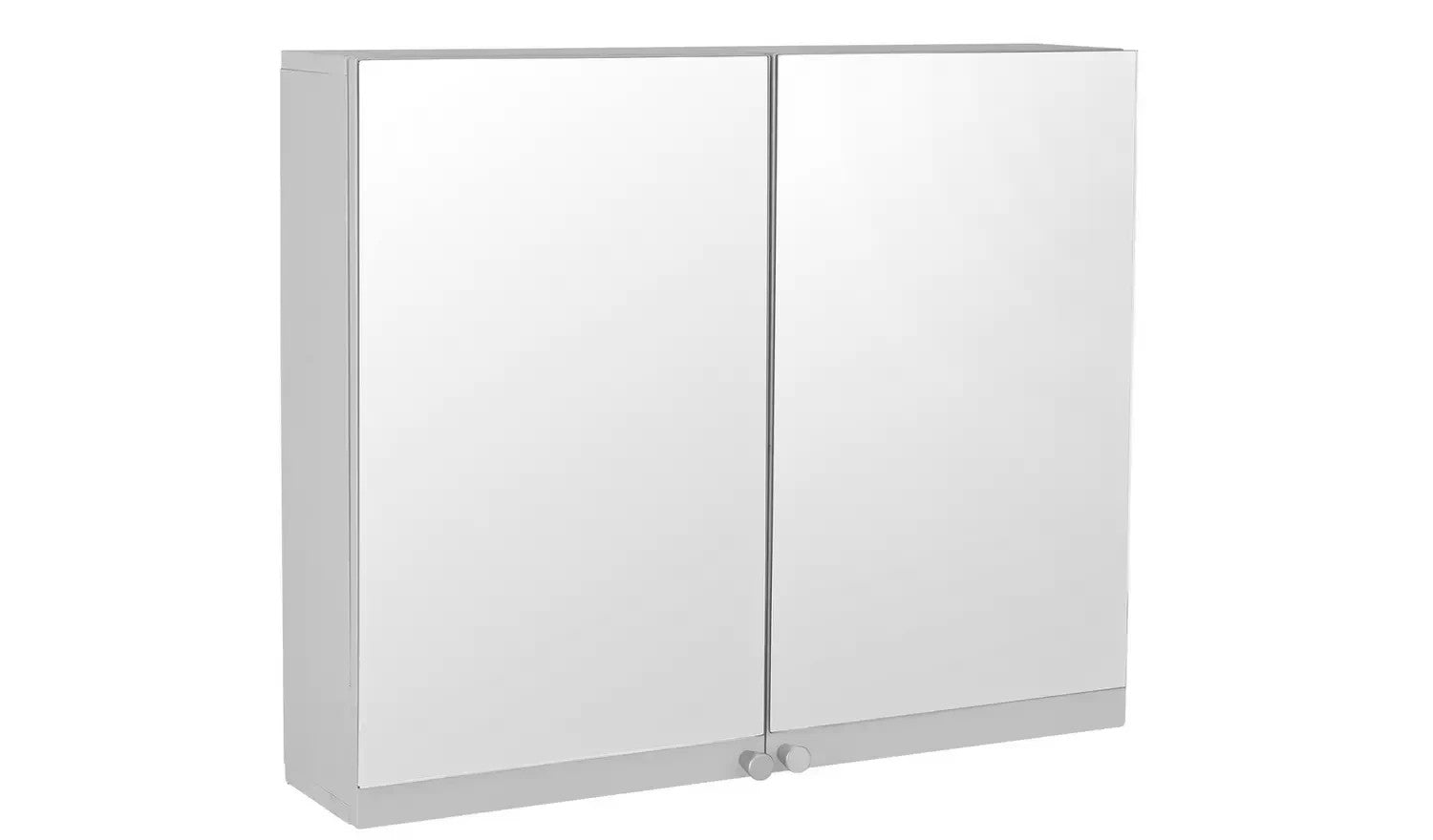 Argos Home Prime 2 Door Mirrored Cabinet White Bathroom Wall Storage Design