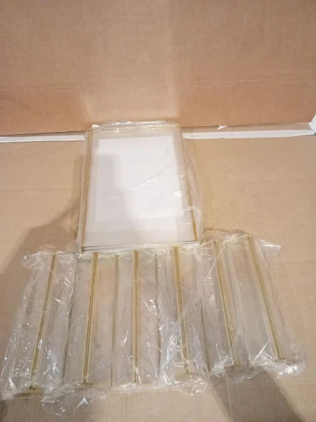 Gold Picture Frames Double Sided 6 Pack A4 Acrylic Table Number 29.7x21cm New