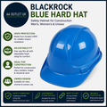Blackrock Blue Hard Hat Safety Helmet Construction Unisex One Size Adjustable