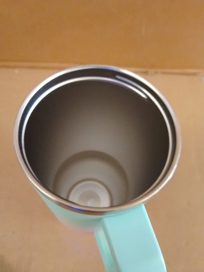 Watersy 40oz Travel Mug Coffee Cup 2 Straws Tumbler Lid Handle Stainless Steel