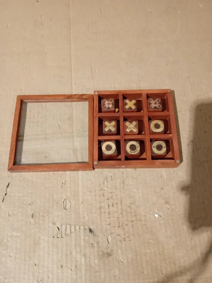 Nauticalia Naval Style Noughts And Crosses Game 12cm Wooden Toy