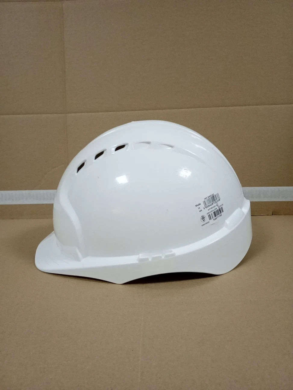 JSP EVO3 Safety Helmet Hard Hat Vented White Slip Ratchet Adjustment EN397