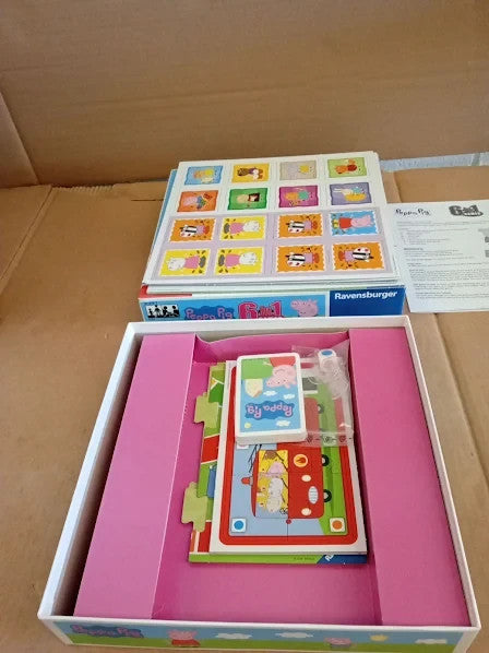 Ravensburger Peppa Pig 6 In 1 Game Kid Card Dice Bingo Dominoes 3+ New