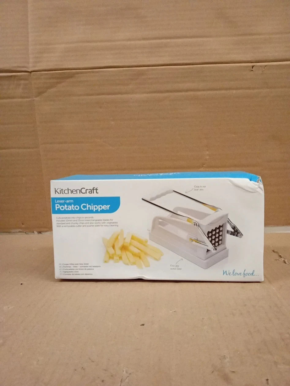 KitchenCraft Potato Chipper Professional Chip Cutter 23.5x1.5x12cm White