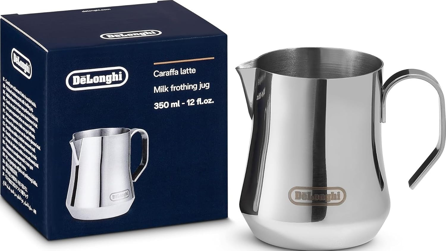 De Longhi Milk Frothing Jug DLSC060 Comfortable Handle Capacity 350ml New