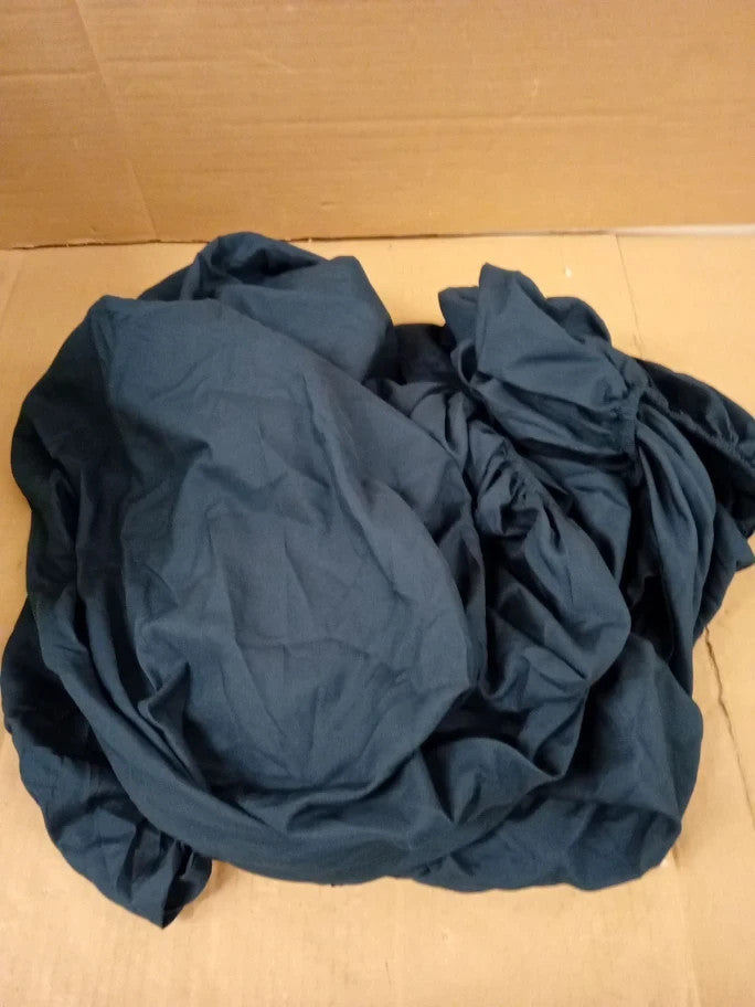Amazon Basics Bedding Soft Microfibre King Fitted Sheet 12inc Pocket Navy Blue
