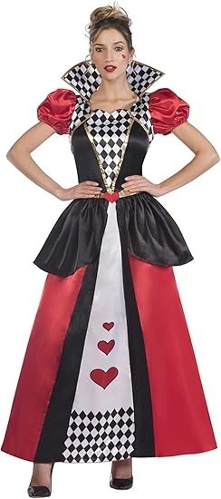 PKT 9910063 Adult Ladies Queen Of Hearts Costume Medium Large UK 12-14 New