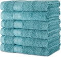 Amazon Basics Organic Cotton Hand Towels Bathroom Absorbent 41x66cm 6 Pieces New