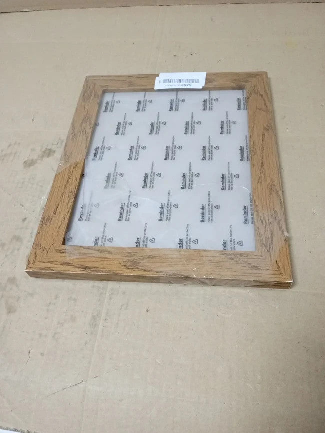 AI Decor 10x8in Dark Oak Picture Frames Poster Frame Clear Acrylic Display