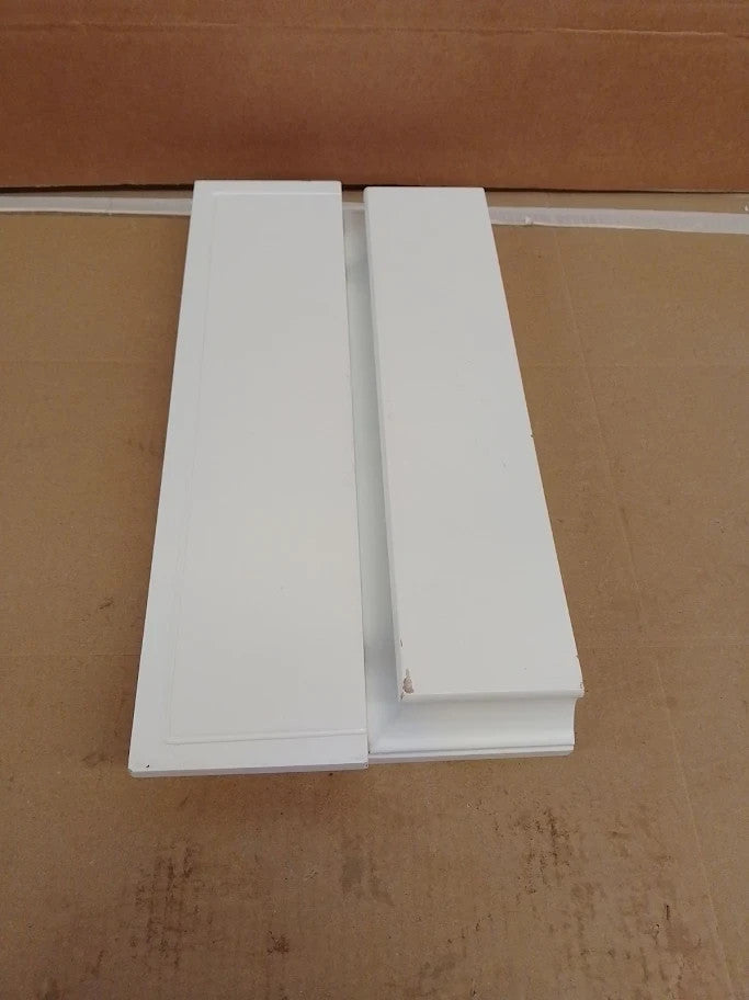 Ahdecor Modern White Floating Shelves Sleek Wall Mounted Storage Solution