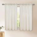 DWCN Short Kitchen Curtains 45in Drop Cupboard Tiers Cafe Rod Pocket 26x45in New