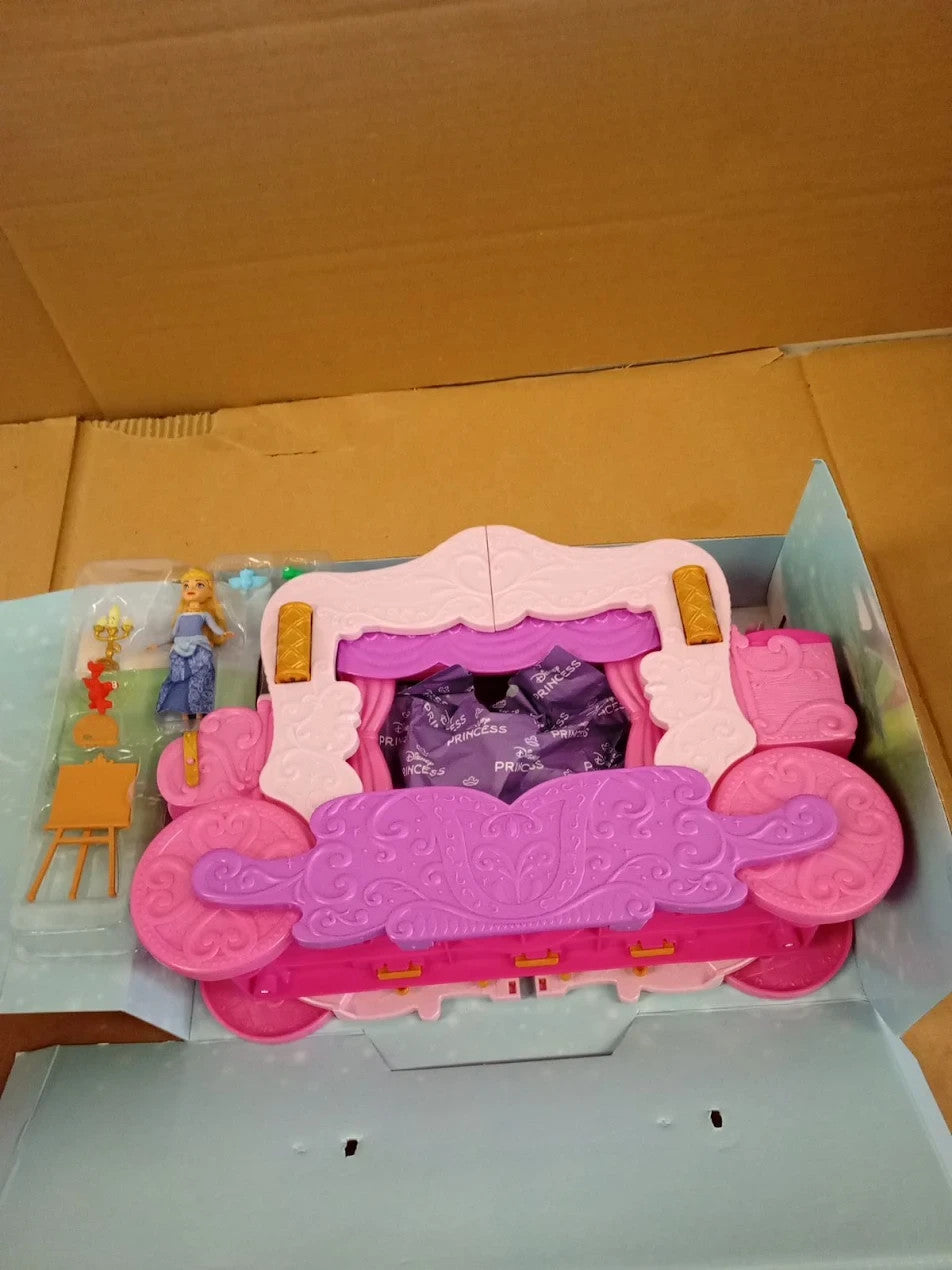 Mattel Disney Princess Carriage to Castle Transforming Playset 2in1 HWX17