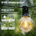 Yuusei Festoon 150ft LED Bulb 58+2 G40 Outdoor String Lights 2.7k Warm White New