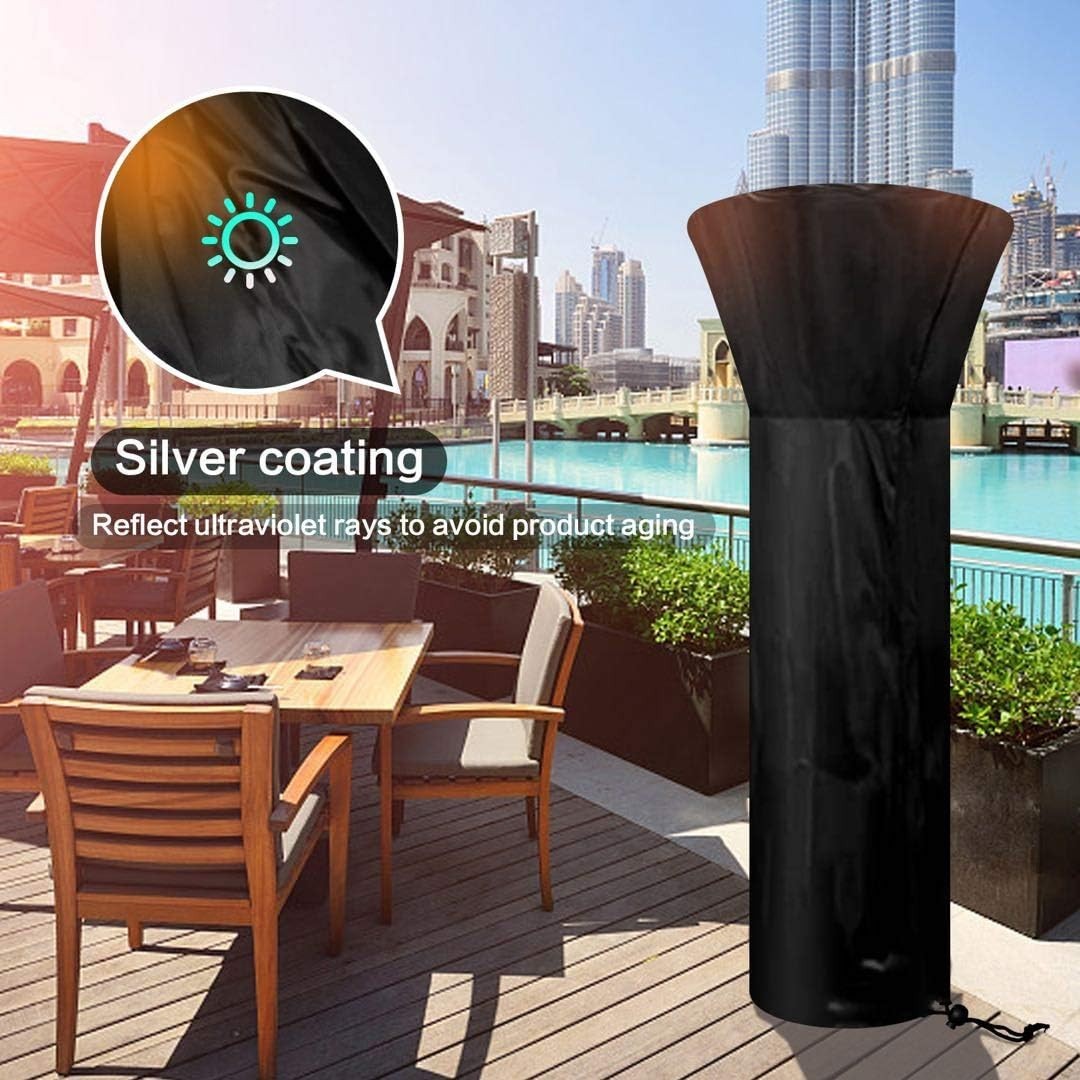 Priksia Heater Cover Outdoor Heavy Duty 210D Oxford Fabric 226x85x48cm New