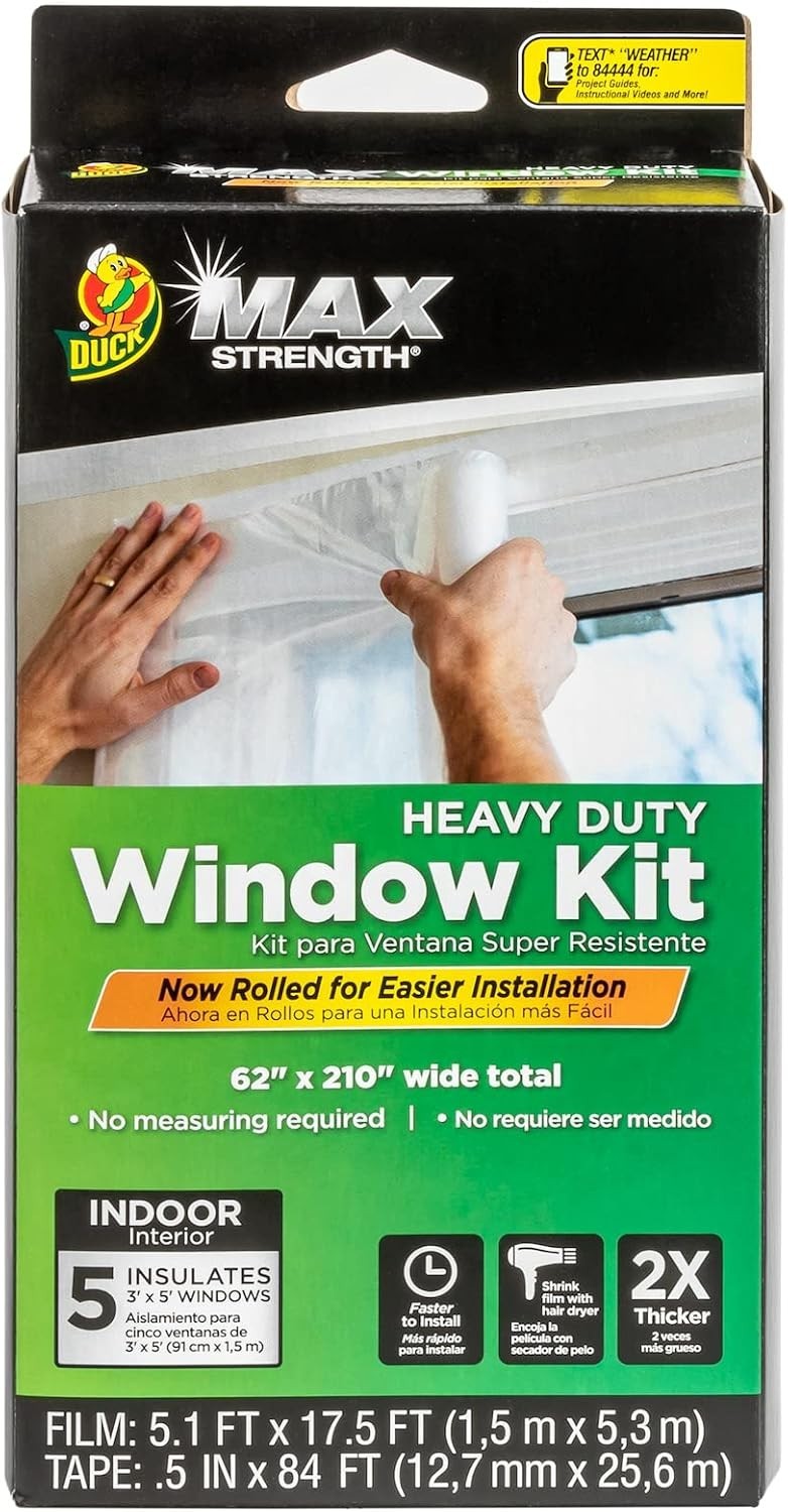 Duck Max Strength Seal Insulation Kit Winter Fits Up To 5 Windows 62x210in