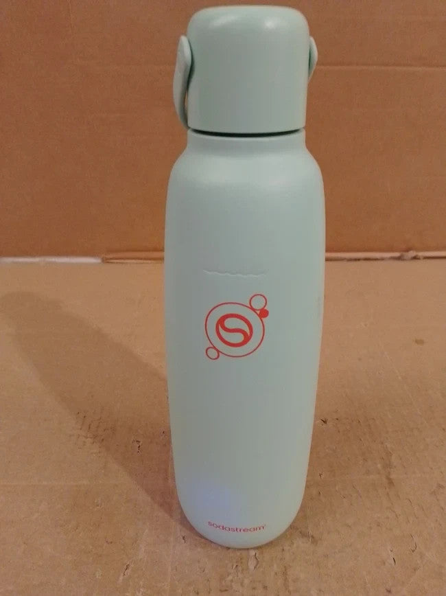 SodaStream Fizz Go Cool Stainless Steel Carbonated Water Bottle 0.9L Mint Green