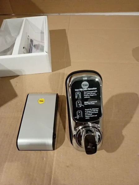 Yale Keyless Connected No Module Chrome Touchscreen Lockcase 8x6.5x15cm New