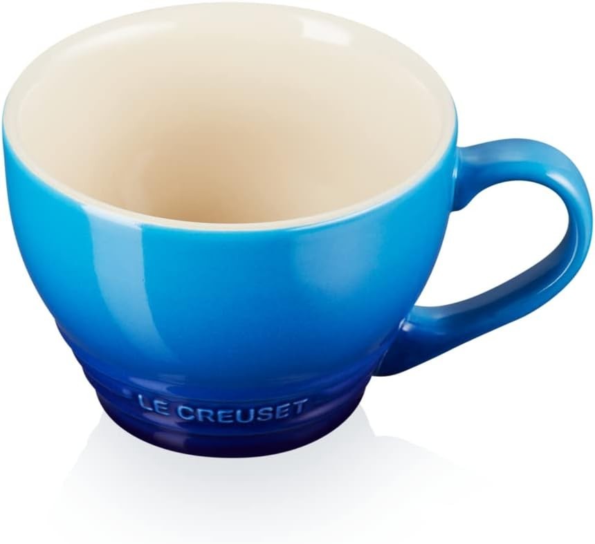 Le Creuset Stoneware Grand Mug 400ml Azure 70304402200002 Freezer Safe New