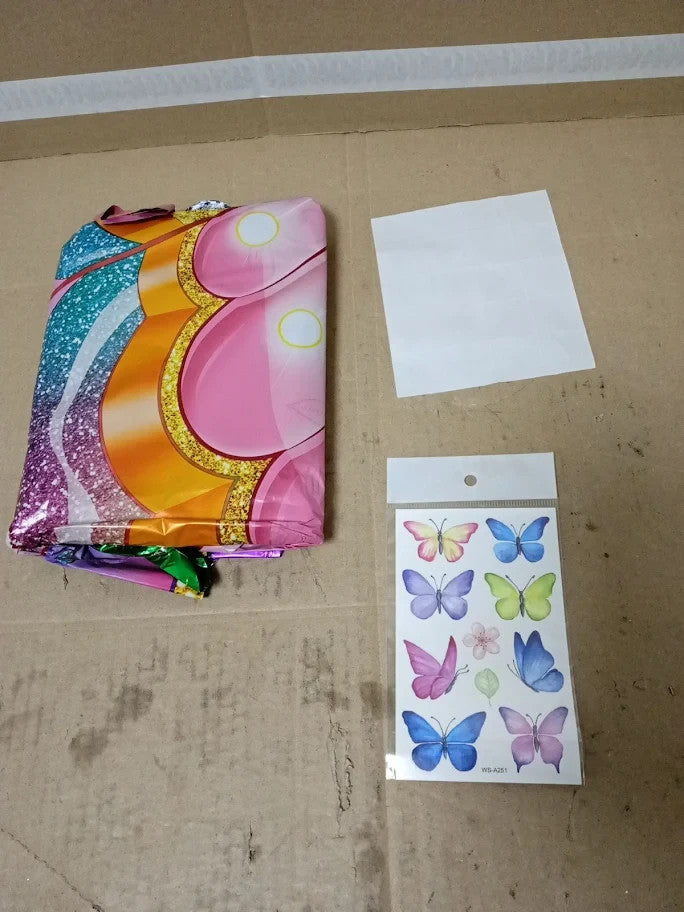 Butterfly Foil Balloons Multicolor Party Decorations Flower Shaped New