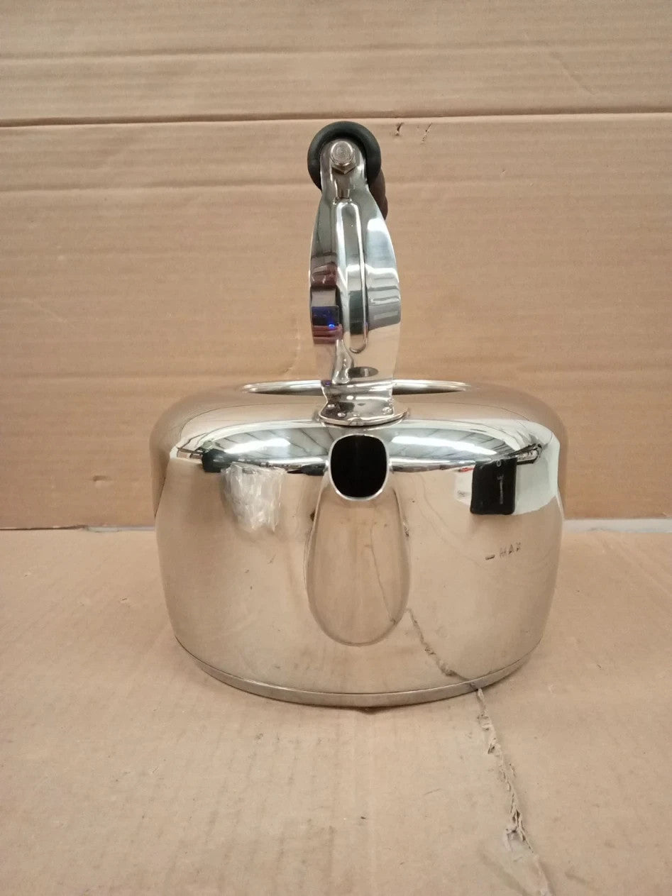 MasterClass Heavy Duty Induction Safe Stovetop Kettle 2L Stainless Steel Silver