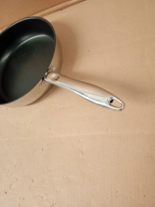 Russel Hobbs Stainless Steel Frying Pan 24cm Non Stick Coating Oven Safe New