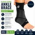 Sleeve Stars Ankle Brace Wrap Sprained Ankle Compression Plantar Large