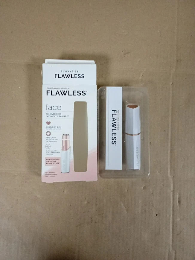 Finishing Touch Flawless Dry Cordless Facial Trimmer White Removes Hair