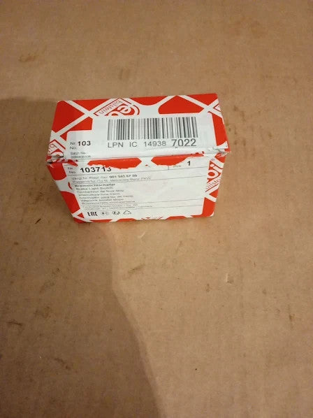 Febi Bilstein 103713 Brake Light Switch Push Button Pack Of One 9x3x3cm New