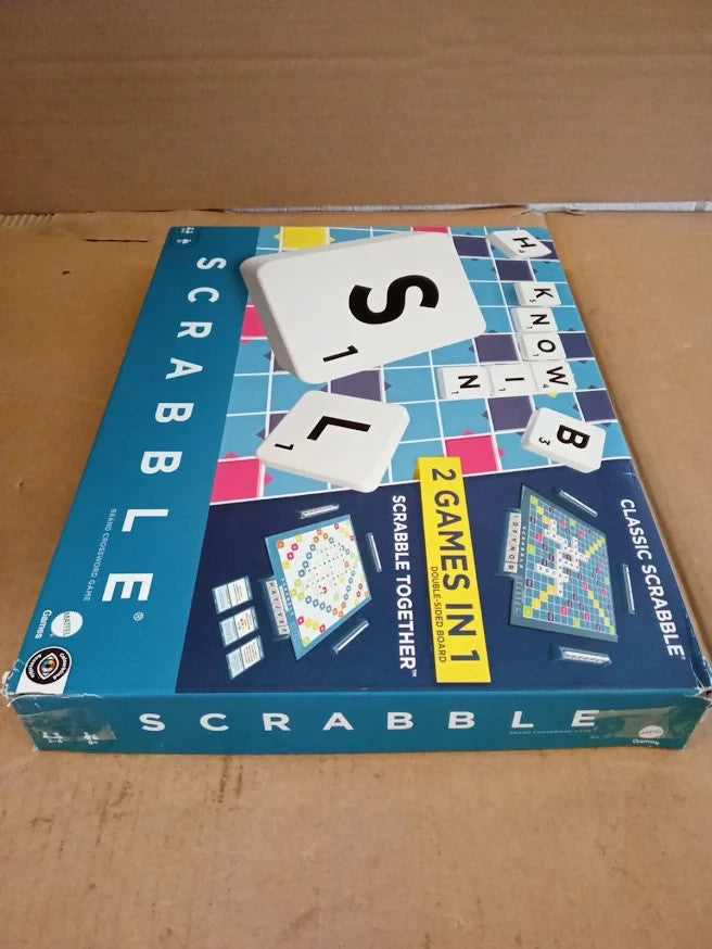 Mattel Scrabble Board Game Family Word Game UK Version HWD43 Ages 8+ Design New