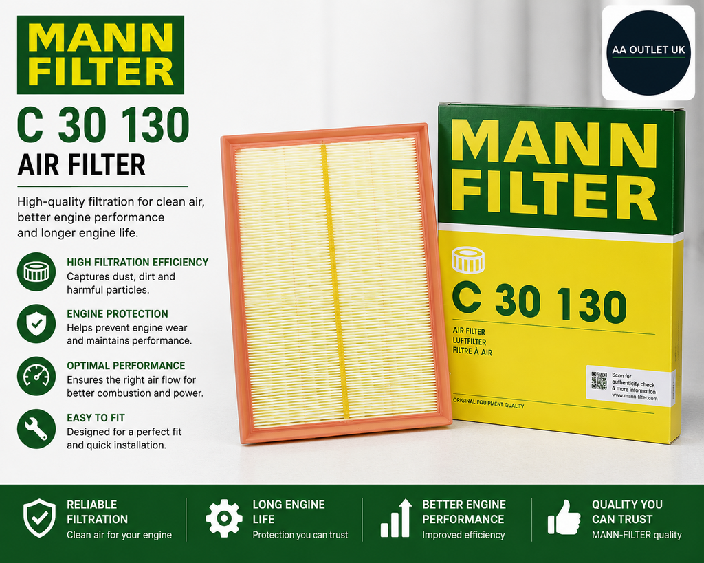 MANN FILTER C 30 130 Air Filter Cars + Transporters 9.4x 23.4x 4.2cm