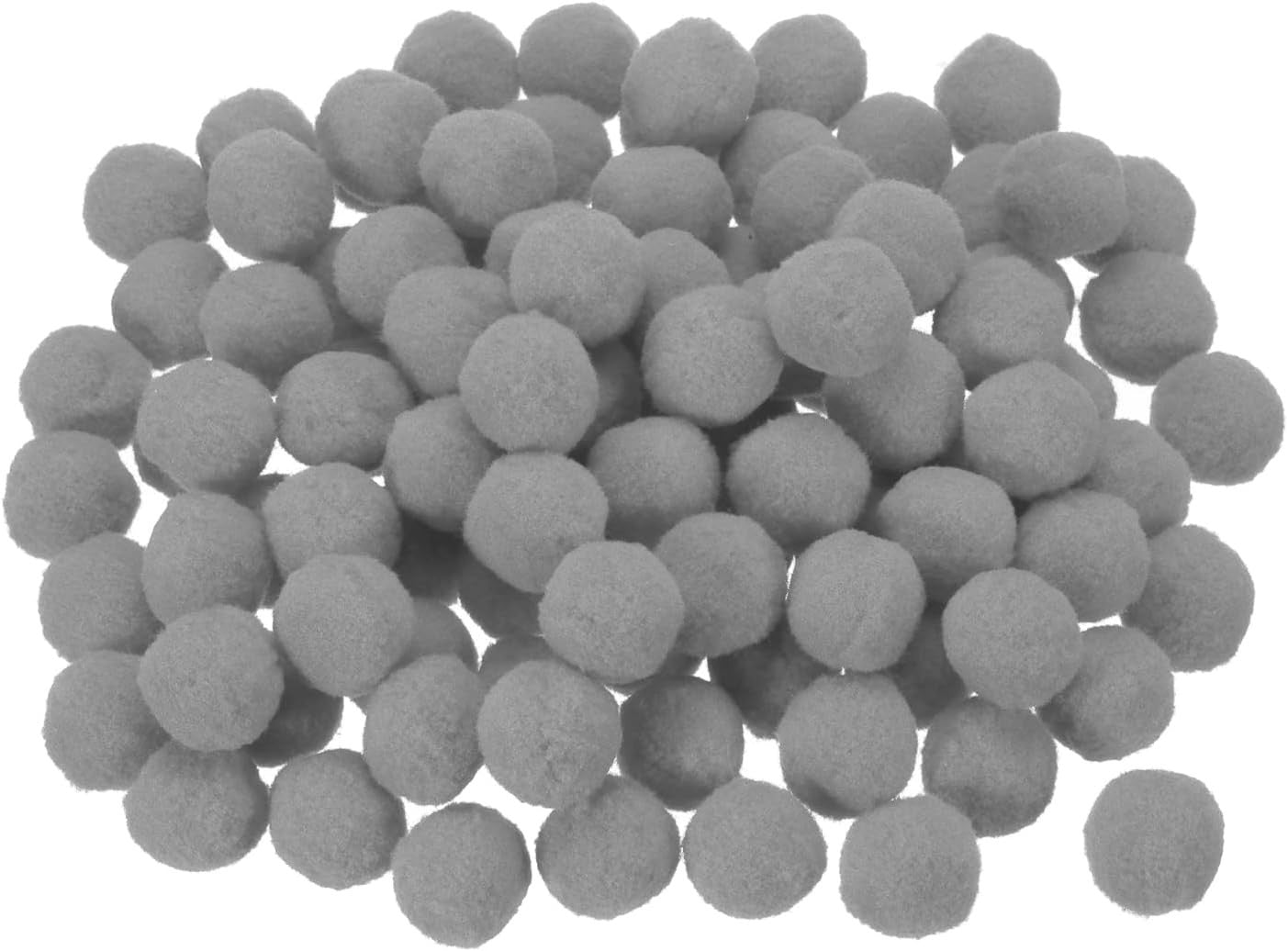 Sourcing Map Pom Felt Balls Felting Fabric 2cm 20mm Light Gray Home Crafts New