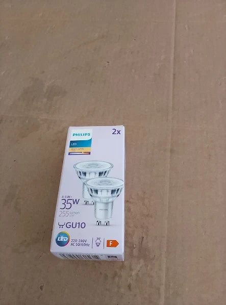 Philips LED Classic Spot Light Bulb 2 Pack Warm White 2700K GU10 35W New