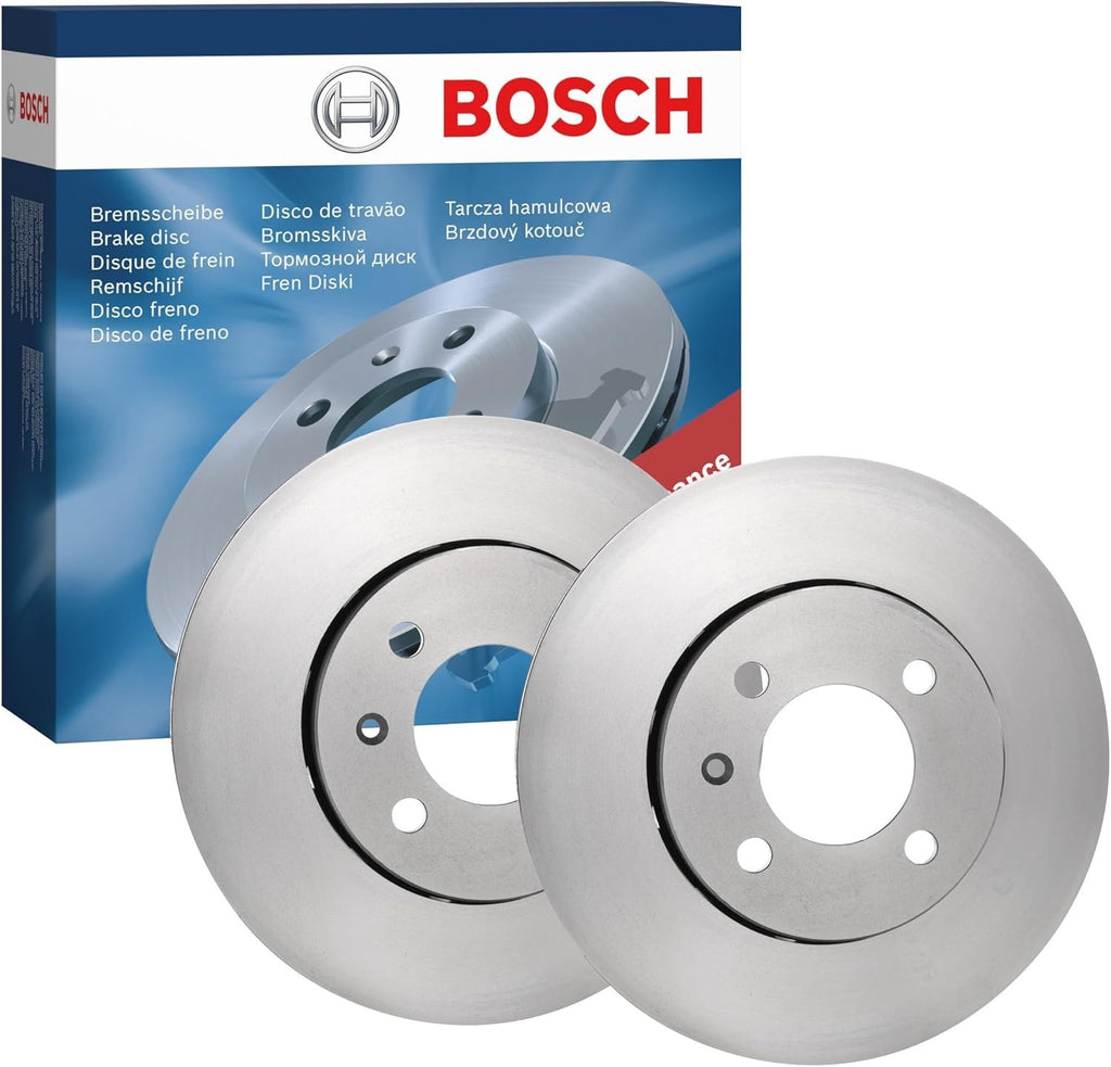 Bosch BD1606 Brake Disc Set 256mm Vented High Carbon Discs Front Axle New