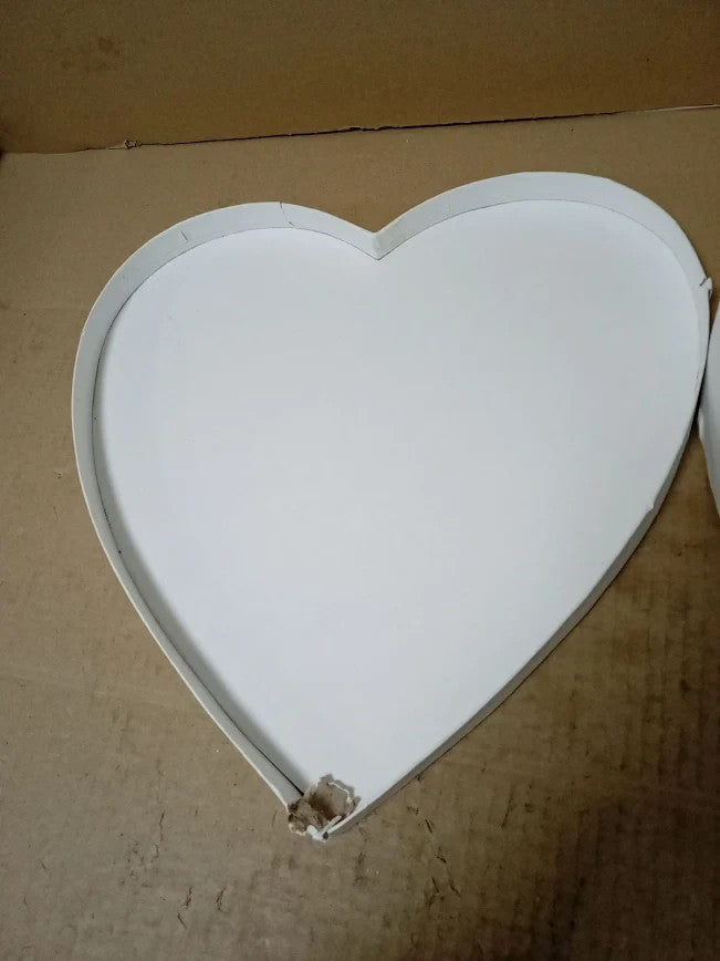 Rayher Heart Shaped Papier Mache Box Lid Crafting Decoupage Design Storage