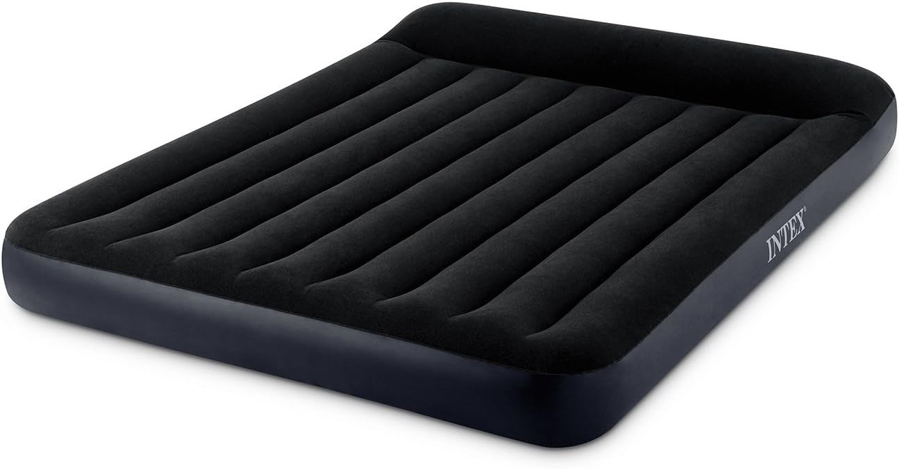 Intex Queen Pillow Rest Classic Airbed FiberTech RP Inflated 1.52mx20.3x25cm