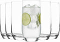 Acense 6pc Highball Glasses Tall Hi Ball Glass Water Gin Juice 315ml New