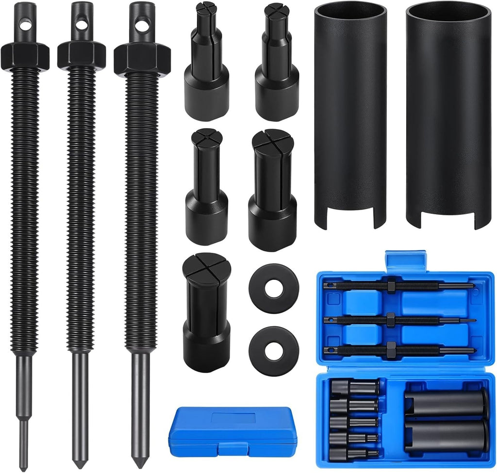 Coptiner 12pcs Inner Puller Kit 5 Collets 9-23mm Blind Hole Gear Bearing New