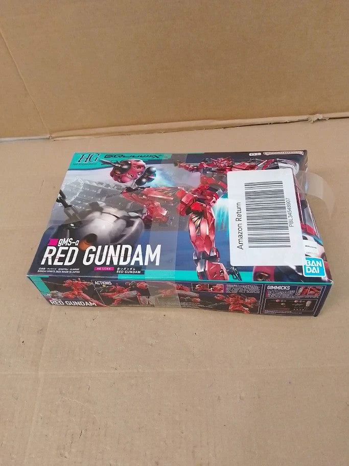 Bandai Hobby High Grade 1X144 Red Gundam Model Kit HG Series Easy Snap 8+ New