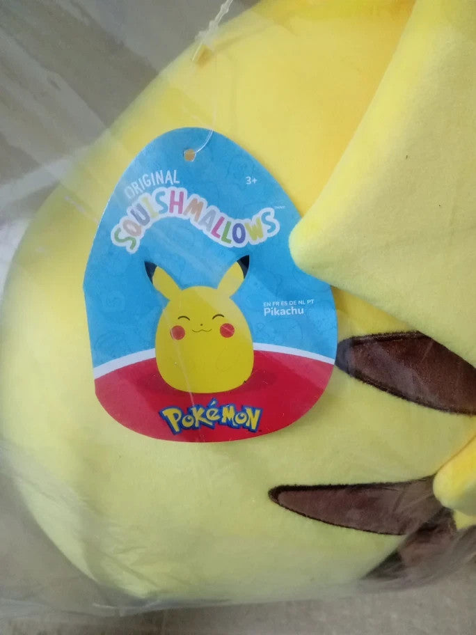 Squishmallows Original 10Inch Pikachu Pokemon Plush Ultrasoft Jazwares 3+ New