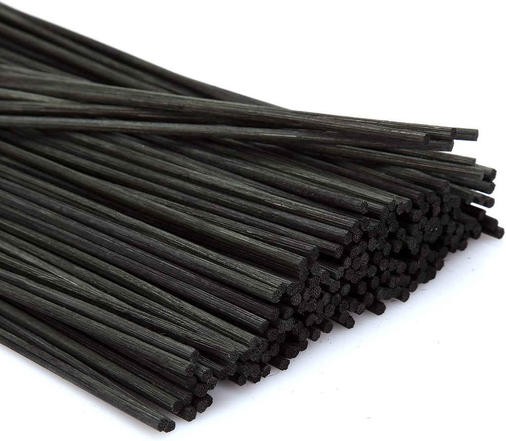 TOMCENXI Reed Diffuser Sticks 19cm Black Rattan Aroma Refill Sticks Design New