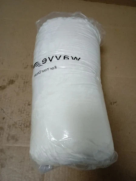 Wavve Fleece Blanket Sofa Throw White Cream 5x6.5ft Fluffy Soft Warm New